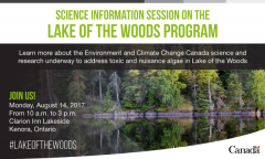 You're Invited to a Lake of the Woods Science Information Session in Kenora